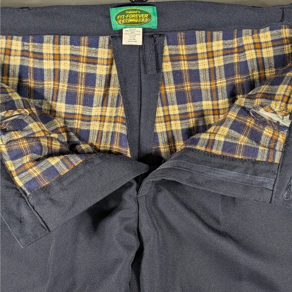 Habands Fit forever Mens Pants 36L Navy Blue Lined,adjustable. - Picture 5 of 8